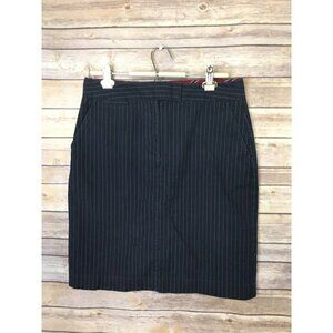Talbots Stretch Pencil Skirt Size 10 Pin Stripe Work Wear Pockets Career